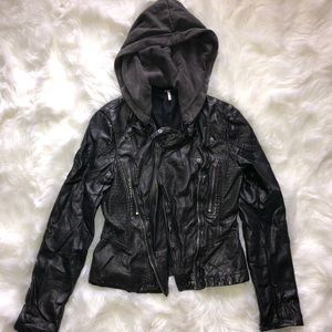 Free People Vegan Leather Moro Jacket